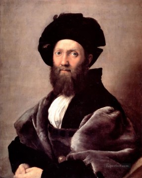  maestro Lienzo - Retrato del maestro renacentista Baldassare Castiglione Rafael